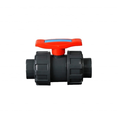 Épaisseur standard de 2 pouces en plastique Double True Union soupapes à billes en PVC avec poignée ABS