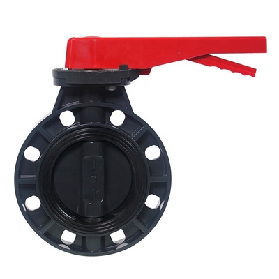 Valve papillon de type gaufre en UPVC à poignée ABS pour les applications OEM et industrielles