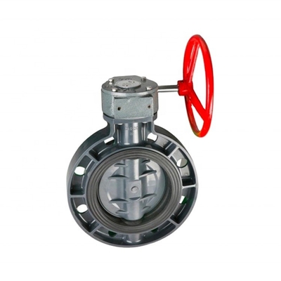 Valve papillon de type gaufre en UPVC à poignée ABS pour les applications OEM et industrielles