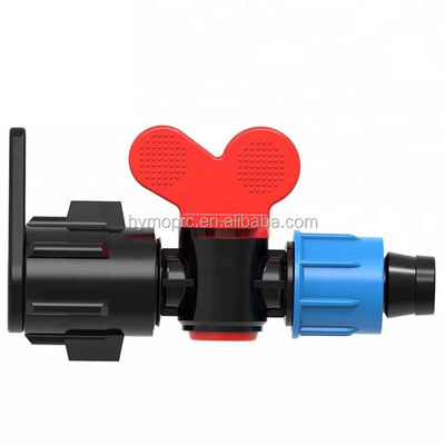 16 mm / 20 mm PP mini vanne à bille en plastique pour le contrôle de l'irrigation 100 M de longueur