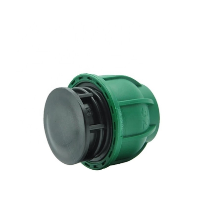 Réglage par goutte à goutte en plastique PP Tee équipement de compression avec technique forgée et tête ronde