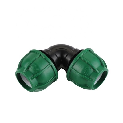Réglage par goutte à goutte en plastique PP Tee équipement de compression avec technique forgée et tête ronde