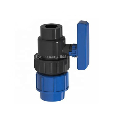 32 mm Couleur bleue PP raccords de compression et vannes pour l'irrigation Blanc gris Couleur
