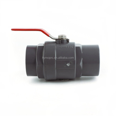 Valve à bille en PVC à manche en acier et à pression de 1,0 MPA
