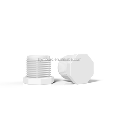 Épaisseur standard Fabrication de couleur blanche Sch40 UPVC PVC Pipe adaptateur