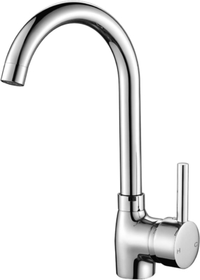 Deck de robinet de cuisine de style CLASSIC monté avec rotation à 360 degrés et acier inoxydable
