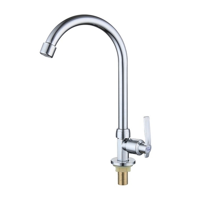 Deck de robinet de cuisine de style CLASSIC monté avec rotation à 360 degrés et acier inoxydable