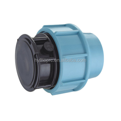 BSPT fil couleur bleue PP couplage de compression pour la longueur standard fabriqué