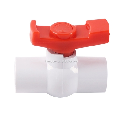 3 pouces de soupape à bille en PVC avec poignée de bateau ASTM DIN Standard blanc gris OEM Oui Assurance