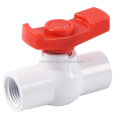 3 pouces de soupape à bille en PVC avec poignée de bateau ASTM DIN Standard blanc gris OEM Oui Assurance