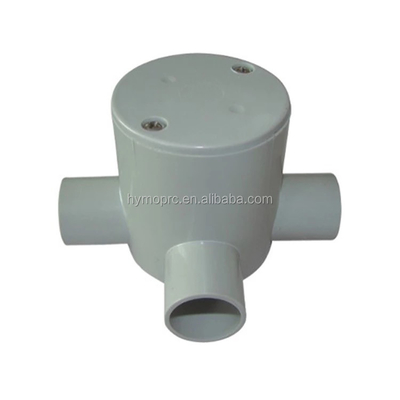 OEM boîtes de jonction en PVC électrique en plastique de couleur blanche avec type de fil NPT BSP BSPT
