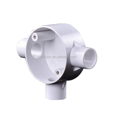 OEM boîtes de jonction en PVC électrique en plastique de couleur blanche avec type de fil NPT BSP BSPT