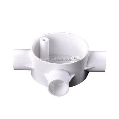 OEM boîtes de jonction en PVC électrique en plastique de couleur blanche avec type de fil NPT BSP BSPT
