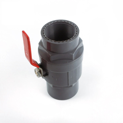 Valve à bille à deux pièces en PVC à poignée ABS standard ISO/ASTM pour et pratique à Shanghai