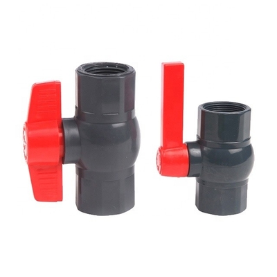 Matériau de plomberie Fabrication de soupape à bille en PVC de 3 pouces avec conception filetée et longueur standard
