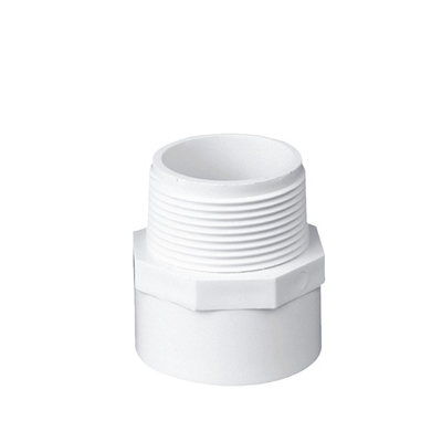 Épaisseur NORMATICE Pipe en PVC adaptée à la piscine Tête ronde blanche NPT BSP BSPT Type de fil