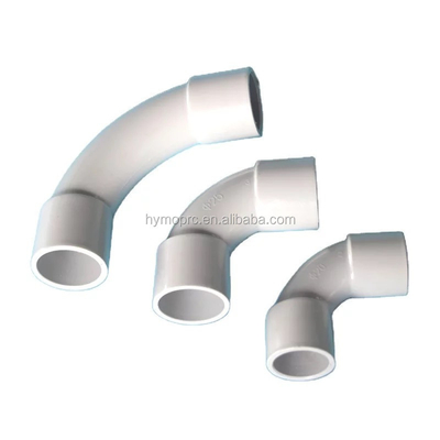 20 mm 25 mm PVC électrique conduit L raccords en couleur blanche avec épaisseur standard
