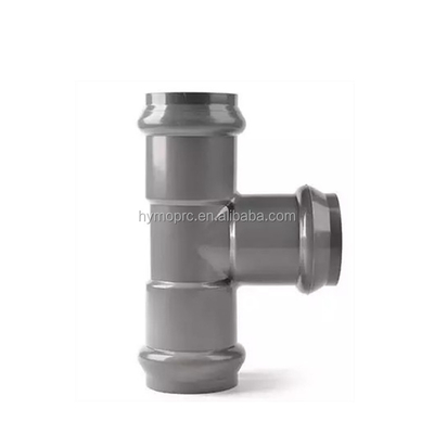Pièces d'alimentation en eau en PVC PN10 avec tête ronde en caoutchouc et connexion de bride