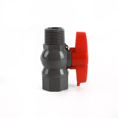 Vapeur à bille en PVC de 3/4 pouces avec poignée longueur standard PP Ball personnalisation OEM prise en charge