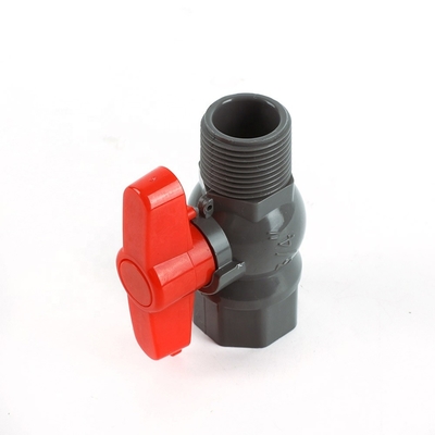 Vapeur à bille en PVC de 3/4 pouces avec poignée longueur standard PP Ball personnalisation OEM prise en charge