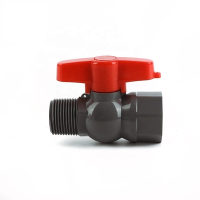 Vapeur à bille en PVC de 3/4 pouces avec poignée longueur standard PP Ball personnalisation OEM prise en charge
