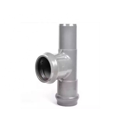 Pièces d'alimentation en eau en PVC PN10 avec tête ronde en caoutchouc et connexion de bride