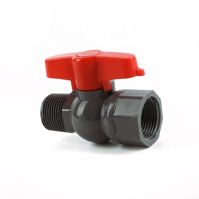 Vapeur à bille en PVC de 3/4 pouces avec poignée longueur standard PP Ball personnalisation OEM prise en charge