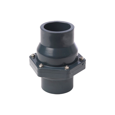 Valve de contrôle en PVC à haute pression de 1,0 MPA à 1 pouce à ressort avec couleur blanche et boule en PP