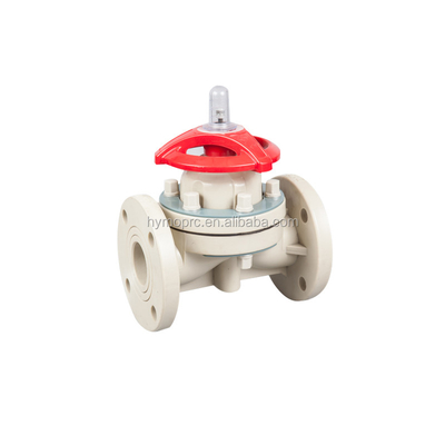 PPH ASTM DIN Standard 4 pouces réservoir de plomberie sanitaire fond de soupape solénoïde diaphragme CPVC