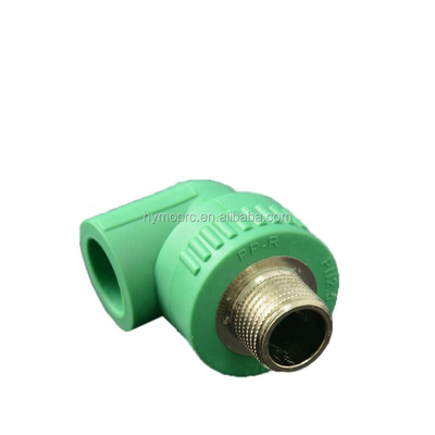 L'équipement de plomberie en laiton insert en plastique PPR raccords de tuyaux Coude pour la distribution de l'eau 20 mm-400 mm