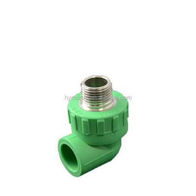 L'équipement de plomberie en laiton insert en plastique PPR raccords de tuyaux Coude pour la distribution de l'eau 20 mm-400 mm