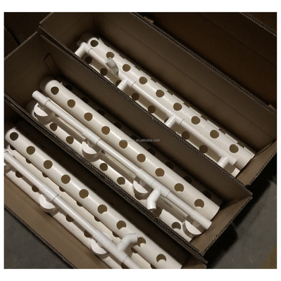 1/2 &quot;-12&quot; de diamètre Couleur blanche 90 mm 110 mm tuyau en PVC pour plante de laitue hydroponique