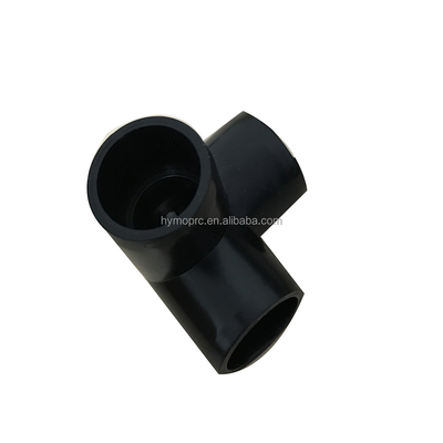 Coude en PVC noir à 3 voies pour 1/2 &quot; à 1&quot; raccords de tuyaux personnalisables OEM ODM