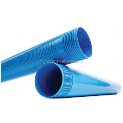 Pipe de boîtier en PVC à connexion de colle pour puits d'eau et grand diamètre en fente
