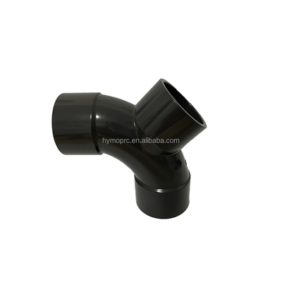 Pipe à 45 degrés Y-branch, monture latérale Tee DN50 pour tuyaux d'eau longueur standard Blanc
