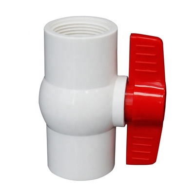 Valve à bille en PVC de 1 pouce pour l'approvisionnement en eau