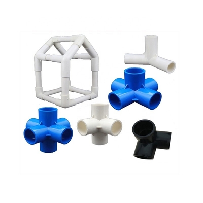 Pièces de tuyauterie en plastique OEM Coude à 3 voies d'angle pour le bricolage