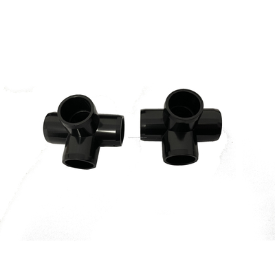 raccords de connecteurs de tuyaux en PVC pour la plomberie ASTM Sch40 personnaliser couleur noire 1/2 &quot; coude