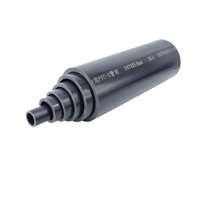 Pipe de conduit électrique en PVC pour connexion à la colle Grise Norme ASTM UL 651 Sch 40 Taille