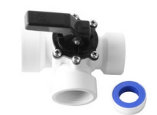 Valve à bille en PVC à 3 voies pour piscines