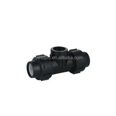 Pièces de raccordement de tuyaux de compression en PEHD et PP de 20 mm à 400 mm pour systèmes d'irrigation à longue durée de vie